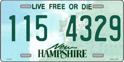 NH license plate 1154329