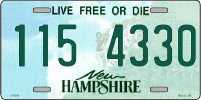 NH license plate 1154330