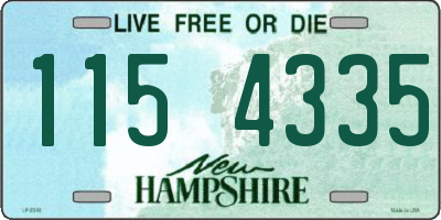 NH license plate 1154335
