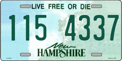 NH license plate 1154337