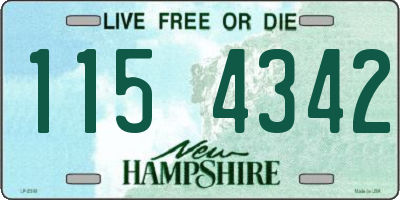 NH license plate 1154342