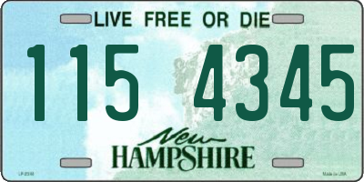 NH license plate 1154345