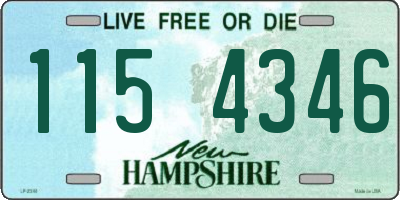 NH license plate 1154346