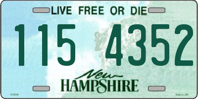 NH license plate 1154352