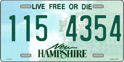 NH license plate 1154354