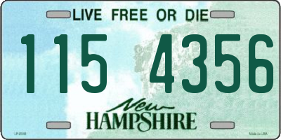 NH license plate 1154356