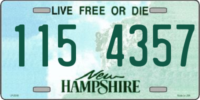 NH license plate 1154357