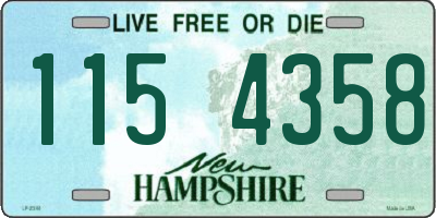 NH license plate 1154358