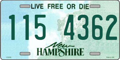 NH license plate 1154362
