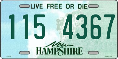 NH license plate 1154367
