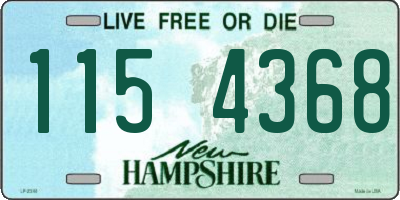 NH license plate 1154368