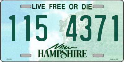 NH license plate 1154371