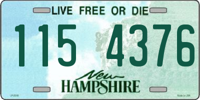 NH license plate 1154376
