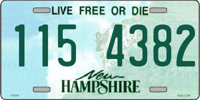 NH license plate 1154382