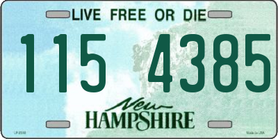 NH license plate 1154385