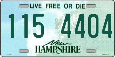 NH license plate 1154404