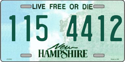 NH license plate 1154412