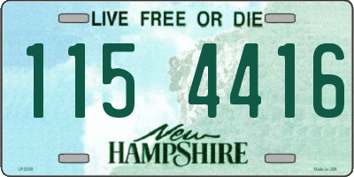 NH license plate 1154416