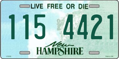 NH license plate 1154421