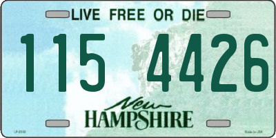 NH license plate 1154426