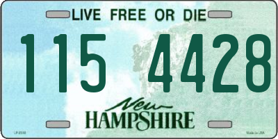 NH license plate 1154428
