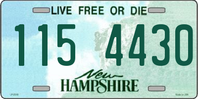 NH license plate 1154430