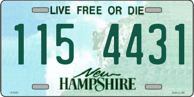 NH license plate 1154431