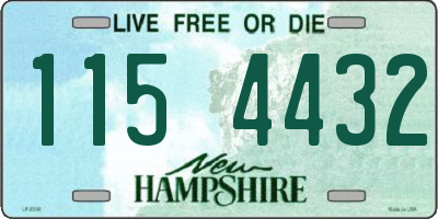 NH license plate 1154432