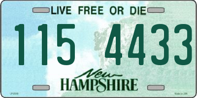 NH license plate 1154433