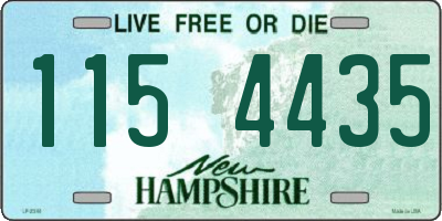 NH license plate 1154435