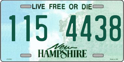 NH license plate 1154438