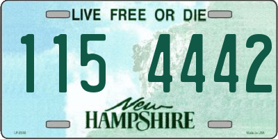 NH license plate 1154442