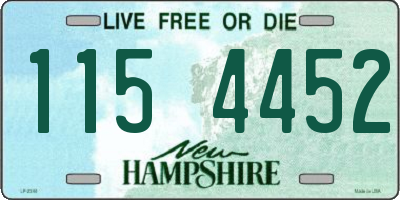 NH license plate 1154452