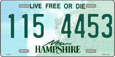 NH license plate 1154453