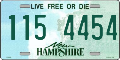 NH license plate 1154454