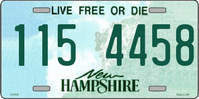NH license plate 1154458