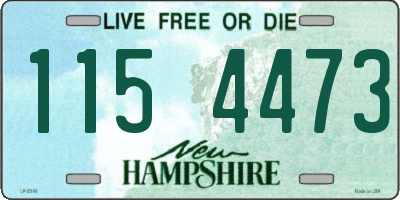 NH license plate 1154473