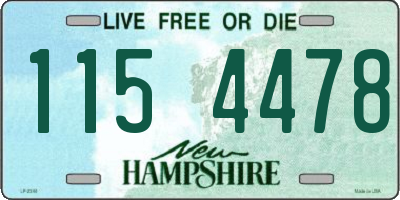 NH license plate 1154478