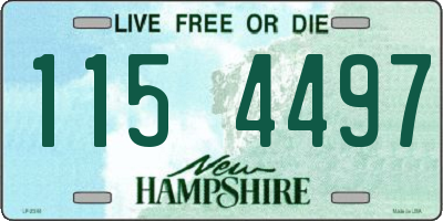 NH license plate 1154497