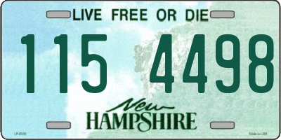 NH license plate 1154498