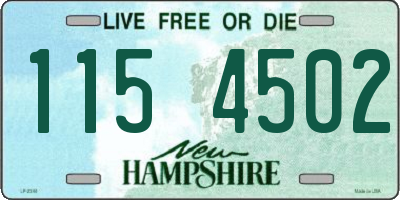 NH license plate 1154502