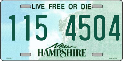 NH license plate 1154504