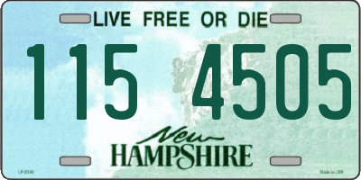 NH license plate 1154505