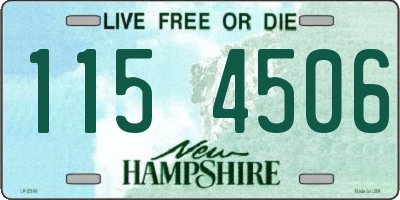 NH license plate 1154506