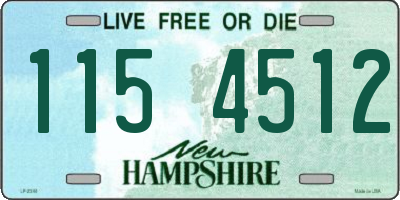 NH license plate 1154512