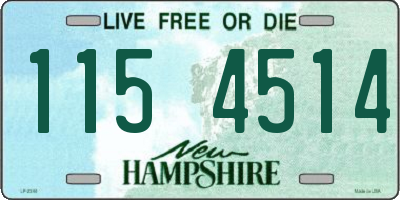 NH license plate 1154514
