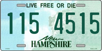NH license plate 1154515