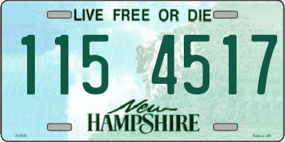 NH license plate 1154517