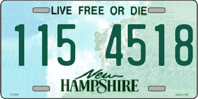 NH license plate 1154518