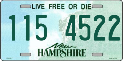 NH license plate 1154522